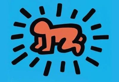 Image article décoration Keith Haring Heart Art | Keith Haring Art Symbols and Meaning  | Poppins' shop
