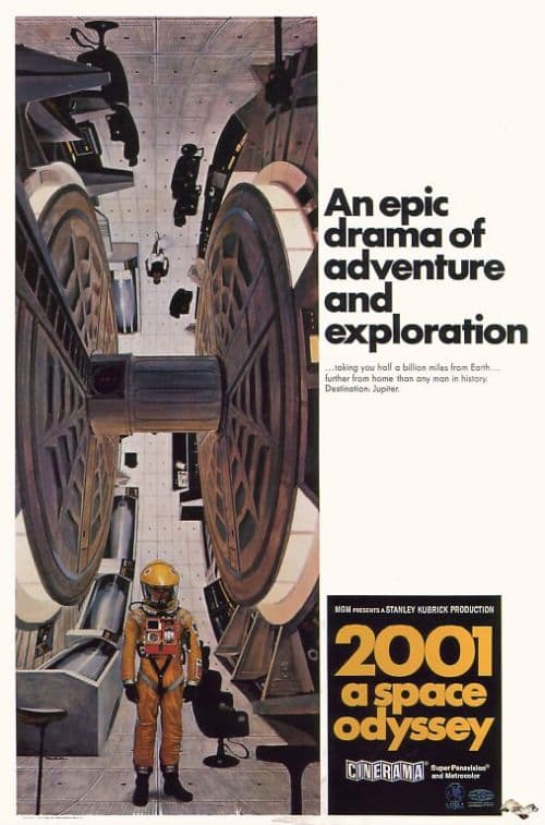 2001 Space Odyssey 1968 Movie Poster canvas print
