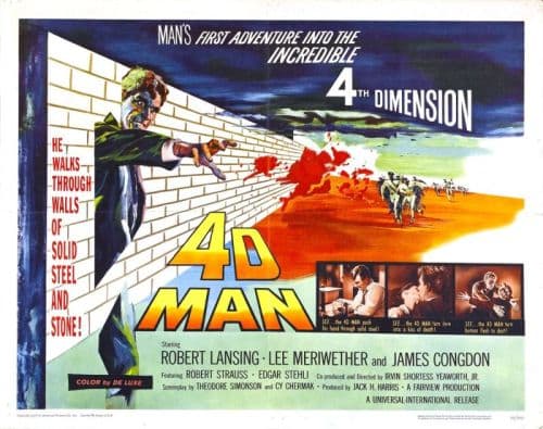 4d Man 04 Movie Poster canvas print