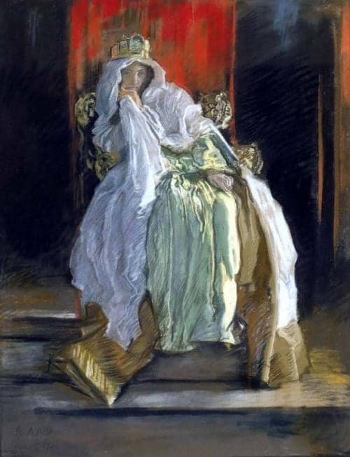 Abbey Edwin Austin The Queen In Hamlet 1895 canvas print