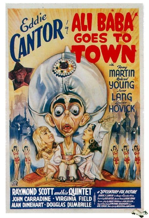 Ali Baba Goes To Town 1937 Movie Poster canvas print