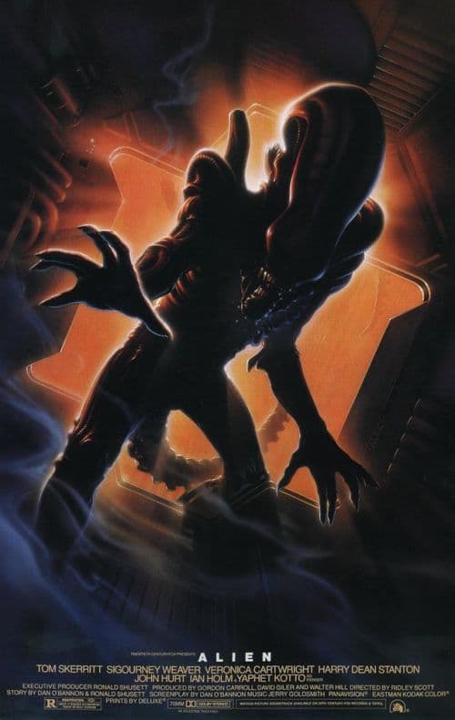 Alien 10th Anniversary Movie Poster canvas print