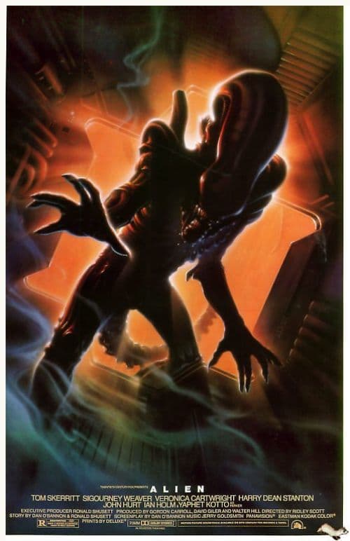 Alien 1979 10th Anniversary Re Release 1989 Poster Movie Poster canvas print