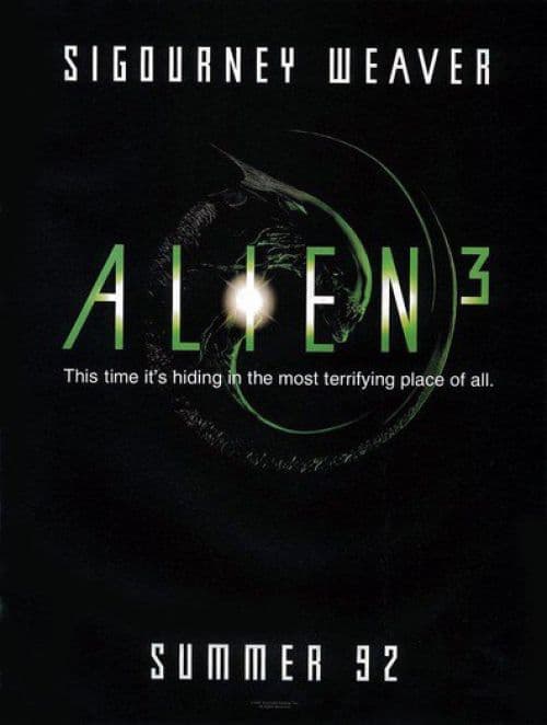 Alien 3 Teaser Movie Poster canvas print