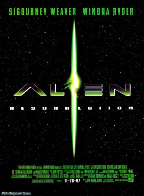 Alien Ressurection Teaser Movie Poster canvas print