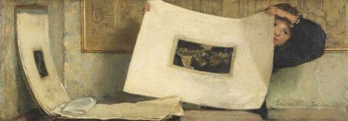 Alma Tadema Anna Child Showing A Graphic canvas print