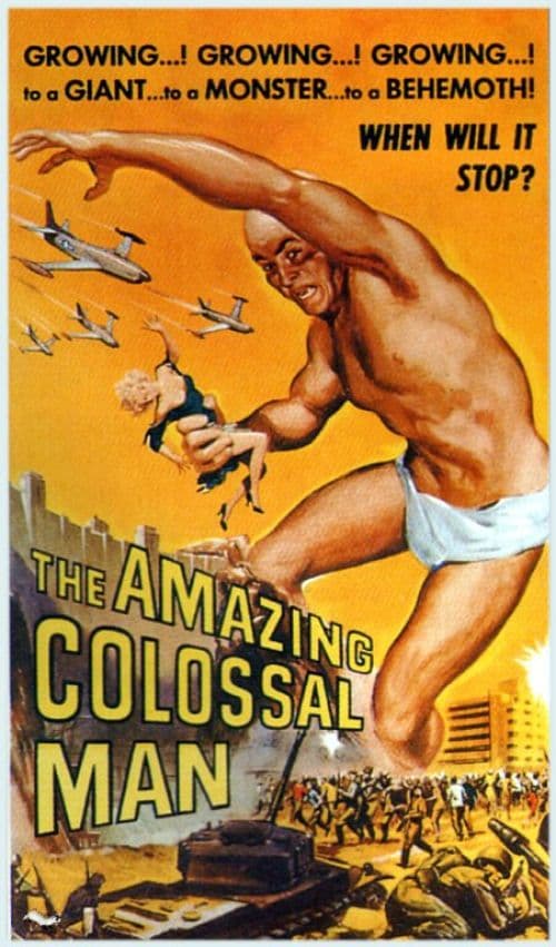 Amazing Colossal Man 1957 Movie Poster canvas print