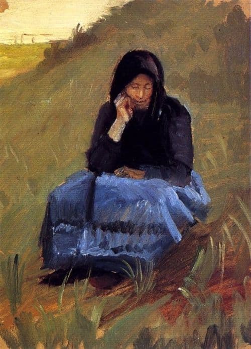 Ancher Anna Figure Study For The Mission Meeting Ca. 1903 canvas print