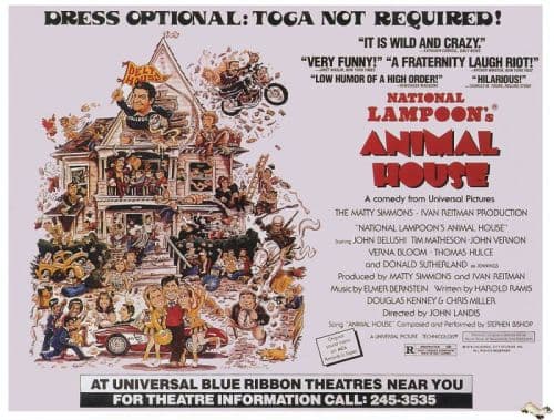 Animal House 1978 Movie Poster canvas print
