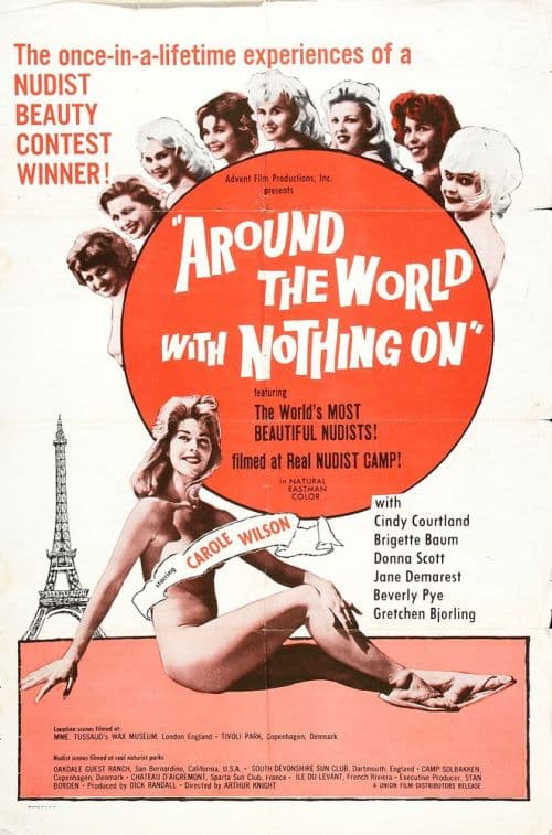 Around The World With Nothing On 01 Movie Poster canvas print