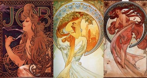 Art Nouveau Mucha canvas print