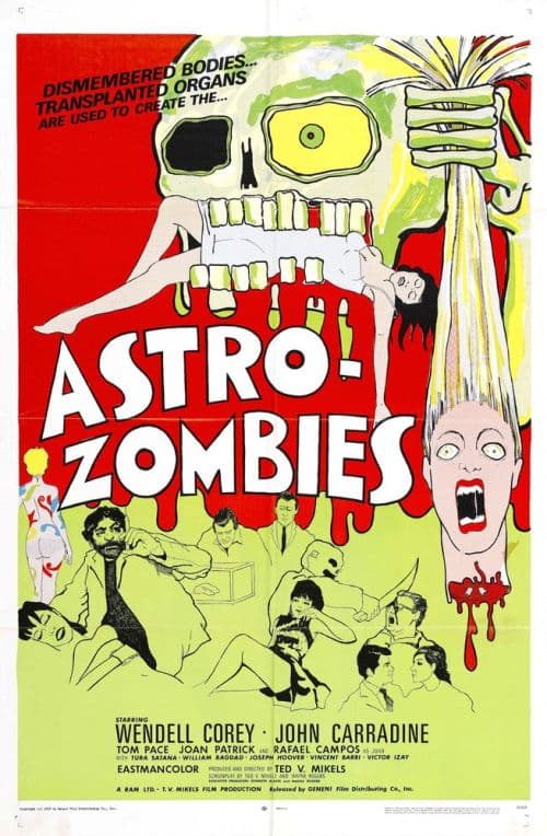Astro Zombies 02 Movie Poster canvas print