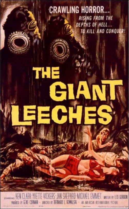 Attack Of The Giant Leeches The Giant Leeches Demons Of The Swamp Movie Poster canvas print