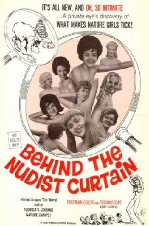 Behind The Nudist Curtain Movie Poster canvas print