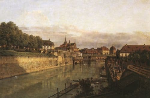 Belloto Bernardo Zwingergraben In Dresden canvas print