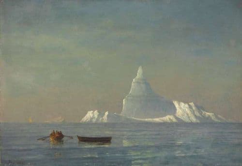 Bierstadt Albert Icebergs Ca. 1883 canvas print