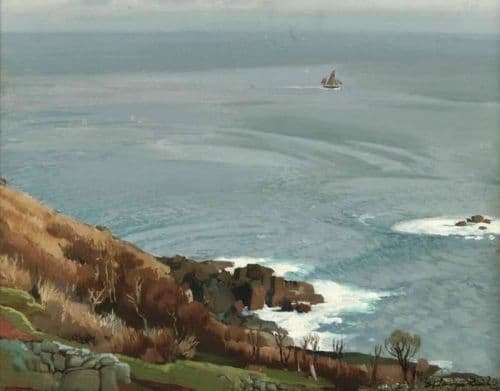 Birch Samuel John Lamorna Along The Coast Cornwall canvas print