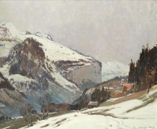 Birch Samuel John Lamorna Alpine Valley canvas print