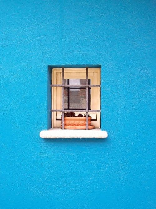 Blue Window canvas print