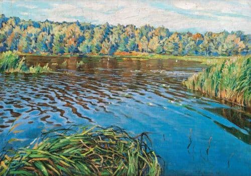 Bogdanov Belsky Nikolay Petrovich Lake View canvas print