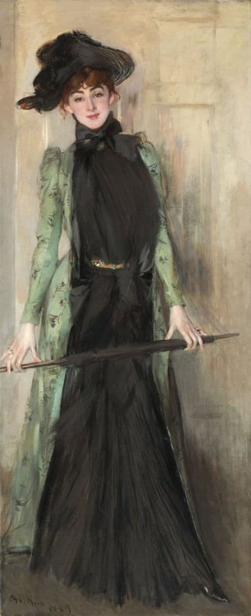Boldini Giovanni Portrait Of Madame Roger Jourdain 1889 canvas print