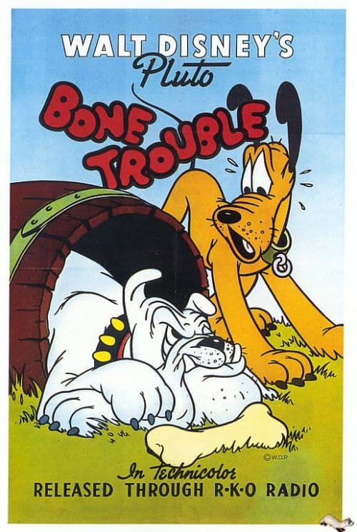 Bone Trouble 1940 Movie Poster canvas print