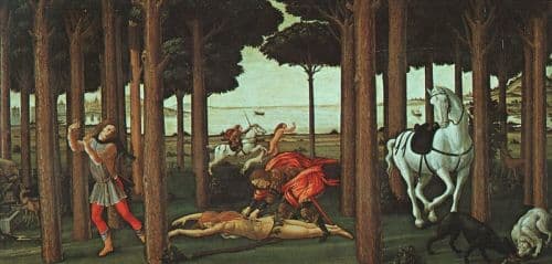 Botticelli Nastagio Second canvas print