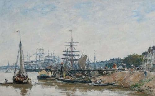 Boudin Eugene Bordeaux Le Port Et Les Quais 1873 canvas print