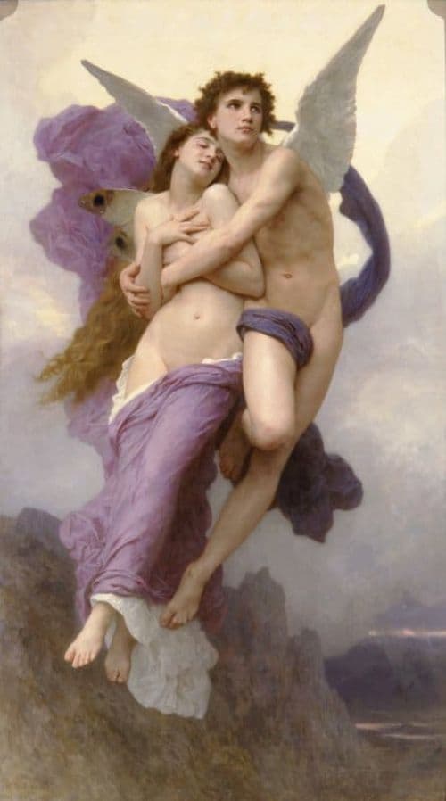 Bouguereau William Adolphe The Rapture Of Psyche canvas print