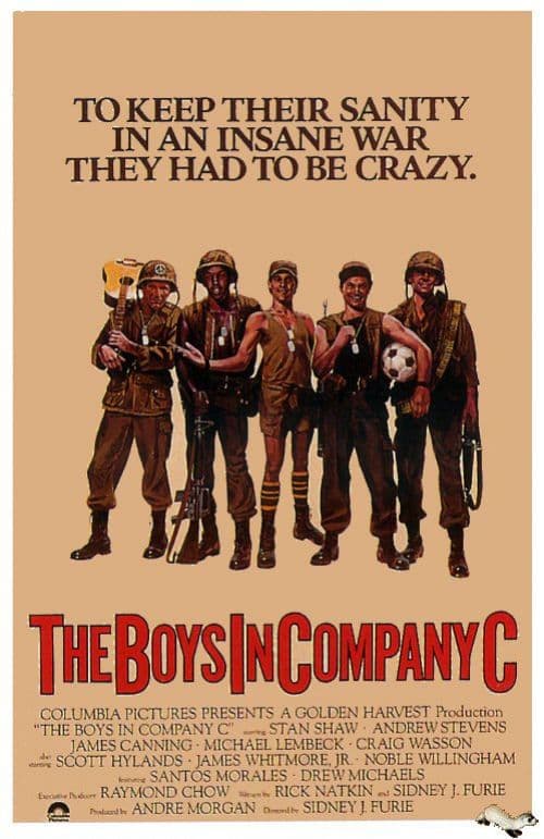 Boys In Company C 1977 Movie Poster canvas print