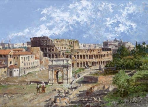Brandeis Antonietta The Colosseum Rome canvas print