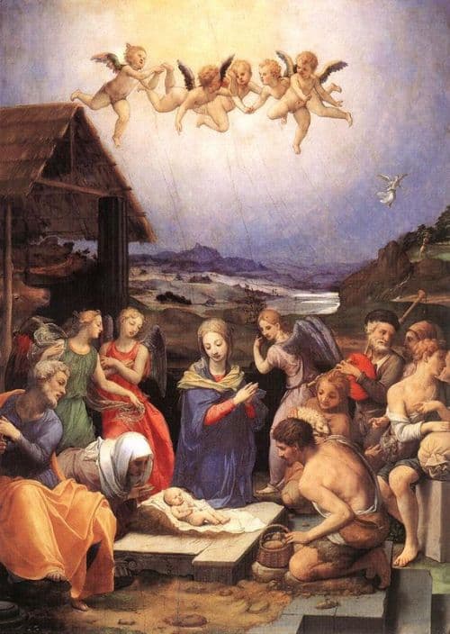 Bronzino Adoration Of Shepherds canvas print