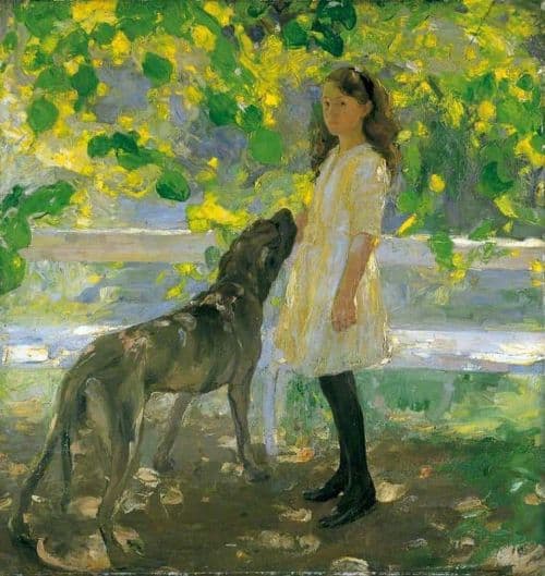 Browning Amy Katherine Lime Tree Shade 1913 canvas print