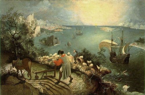 Bruegel Landscape With The Fall Of Icarus canvas print