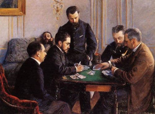 Caillebotte Gustave Game Of Bezique 1880 canvas print