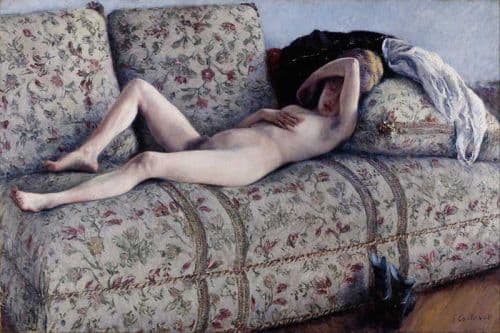 Caillebotte Gustave Nude On A Couch Ca. 1880 canvas print
