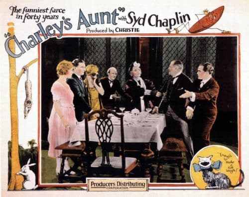 Charleys Aunt 1925 1 Movie Poster canvas print