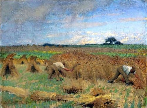 Clausen George Reapers 1891 canvas print