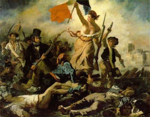 Delacroix Eugene La Liberte Guidant Le Peuple canvas print