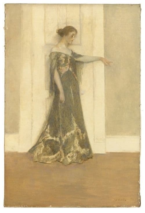 Dewing Thomas Wilmer In The Doorway After 1900 canvas print