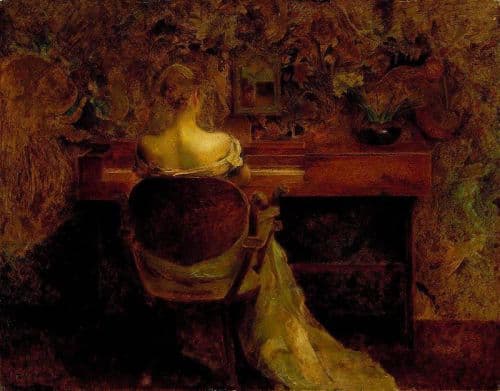 Dewing Thomas Wilmer The Spinet 1907 canvas print