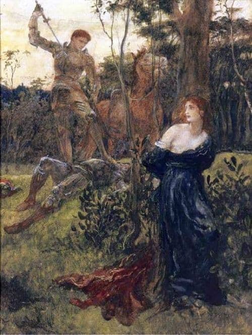 Dicksee Francis Bernard Composition Study For Chivalry 1885 canvas print