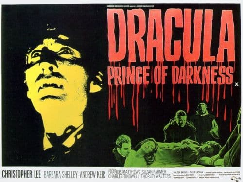 Dracula Prince Of Darkness 1968 Movie Poster canvas print