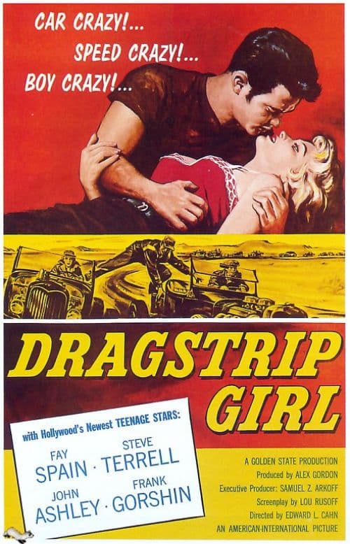 Dragstrip Girl 1957 Movie Poster canvas print
