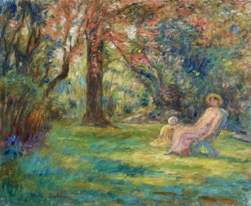 Duhem Henri Famille Dans Le Jardin 1912 canvas print