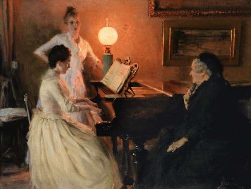 Edelfelt Albert Au Piano 1888 89 canvas print