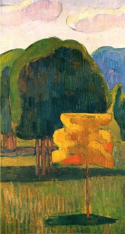 Emile Bernard Yellow Tree 1888 canvas print