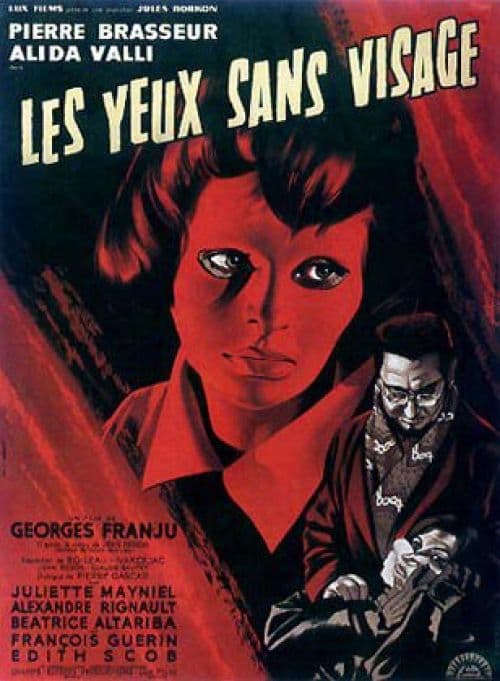 Eyes Without A Face French Movie Poster canvas print