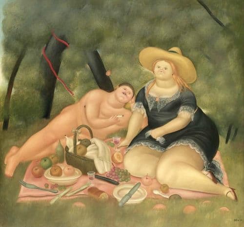 Fernando Botero Breakfast On The Grass 1969 canvas print