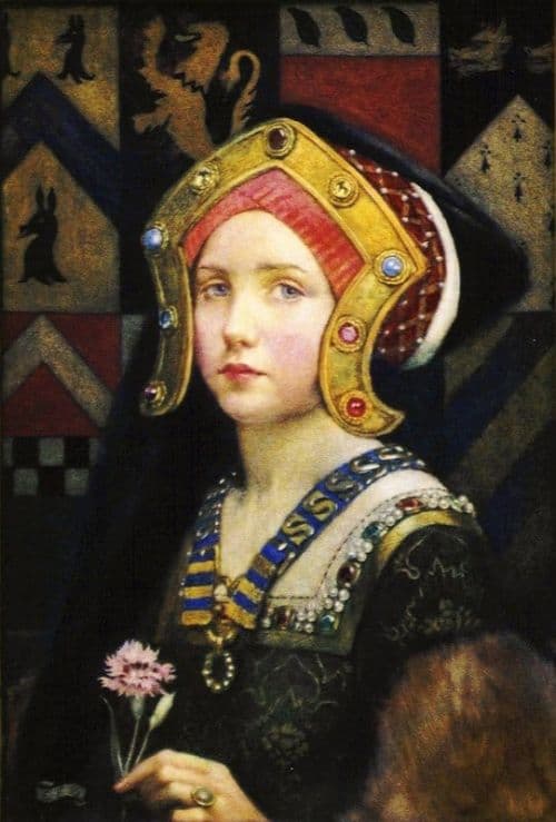 Fortescue Brickdale Eleanor Head Of A Tudor Girl canvas print